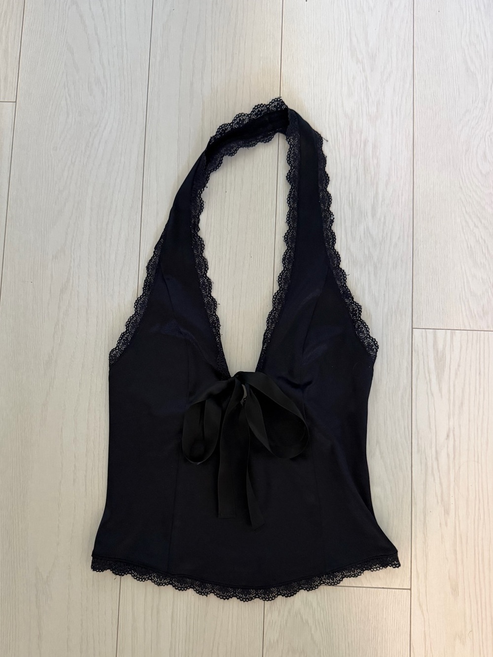 Kimchi Blue Black Lace Halter Cami